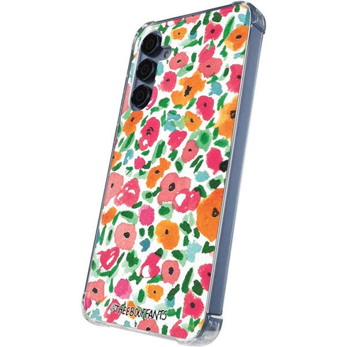 Bouffants and Broken Hearts Watercolor Floral Galaxy A35 5G Clear Case