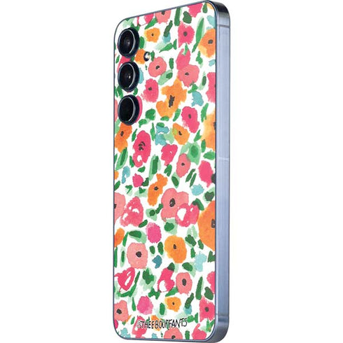 Bouffants and Broken Hearts Watercolor Floral Galaxy A35 5G Skin