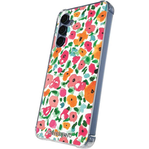 Bouffants and Broken Hearts Watercolor Floral Galaxy A55 5G Clear Case