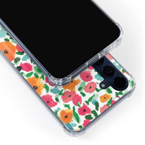 Bouffants and Broken Hearts Watercolor Floral Galaxy A55 5G Clear Case