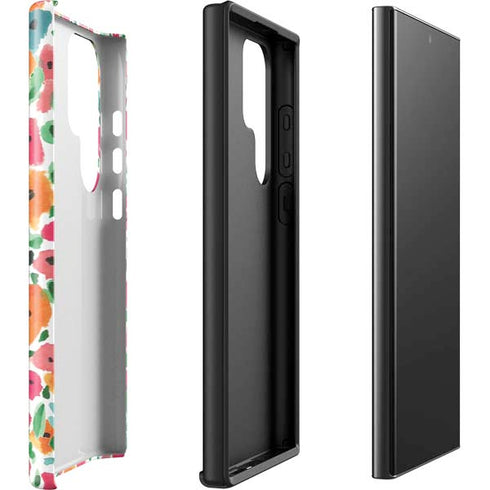 Bouffants and Broken Hearts Watercolor Floral Galaxy S23 Ultra Pro Case
