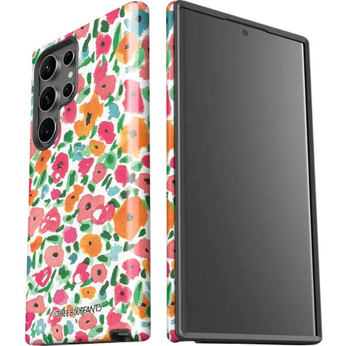 Bouffants and Broken Hearts Watercolor Floral Galaxy S23 Ultra Pro Case