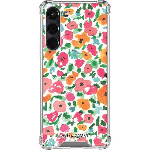 Bouffants and Broken Hearts Watercolor Floral Galaxy S24 FE Clear Case