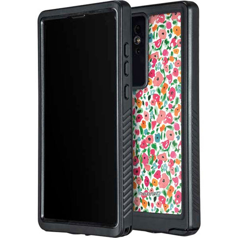 Bouffants and Broken Hearts Watercolor Floral Galaxy S24 Ultra Waterproof Case