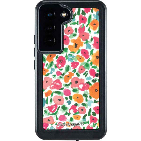 Bouffants and Broken Hearts Watercolor Floral Galaxy S24 Waterproof Case