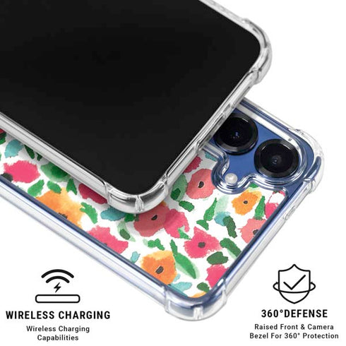 Bouffants and Broken Hearts Watercolor Floral Galaxy S25 Plus Clear Case