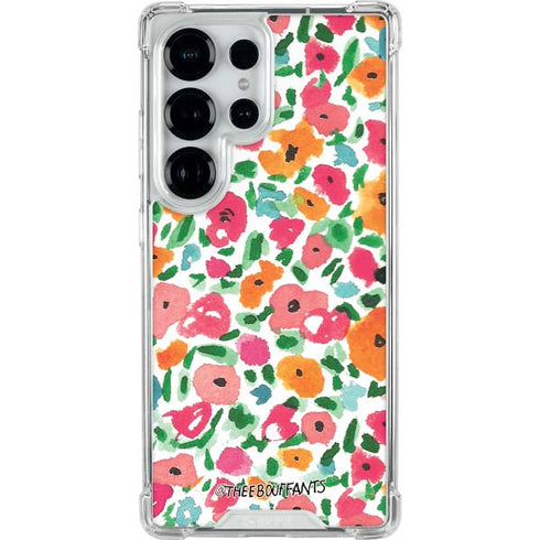 Bouffants and Broken Hearts Watercolor Floral Galaxy S25 Ultra Clear Case