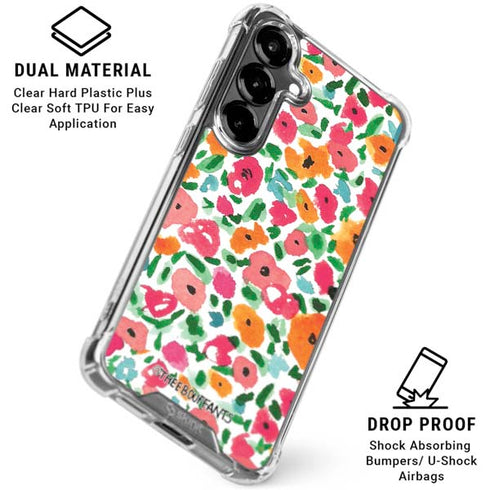 Bouffants and Broken Hearts Watercolor Floral Galaxy S26 Clear Case