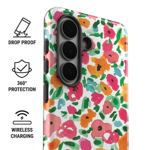 Bouffants and Broken Hearts Watercolor Floral Galaxy S26 Plus Impact Case