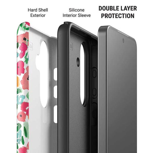 Bouffants and Broken Hearts Watercolor Floral Galaxy S26 Plus Impact Case