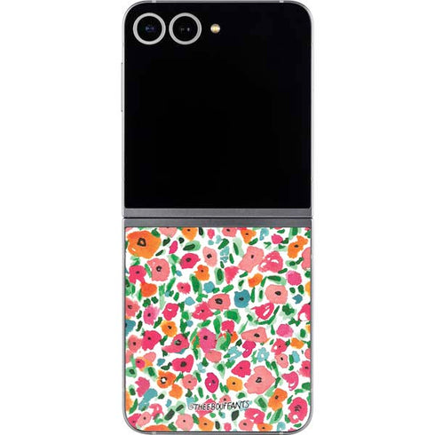 Bouffants and Broken Hearts Watercolor Floral Galaxy Z Flip6 Skin