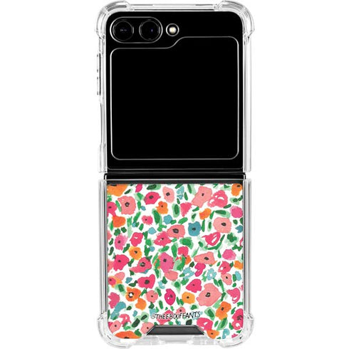 Bouffants and Broken Hearts Watercolor Floral Galaxy Z Flip6 Clear Case