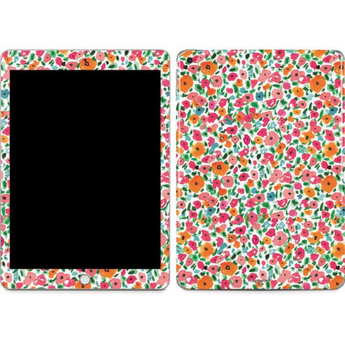 Bouffants and Broken Hearts Watercolor Floral Apple iPad Skin