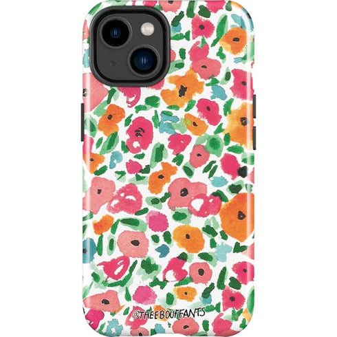Bouffants and Broken Hearts Watercolor Floral iPhone 15 Impact Case