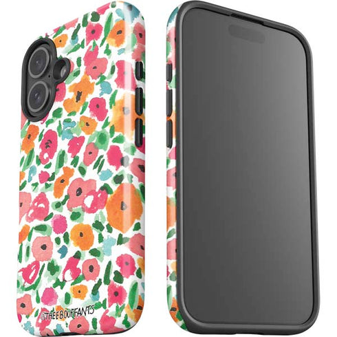 Bouffants and Broken Hearts Watercolor Floral iPhone 16 Impact Case