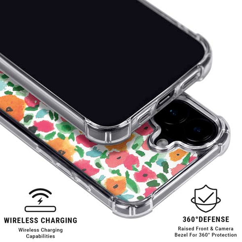 Bouffants and Broken Hearts Watercolor Floral iPhone 16 MagSafe Case