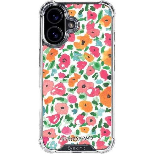 Bouffants and Broken Hearts Watercolor Floral iPhone 16 Plus Clear Case