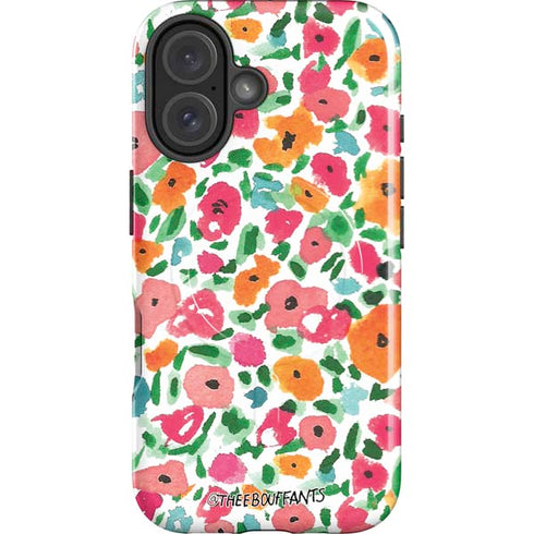 Bouffants and Broken Hearts Watercolor Floral iPhone 16 Plus Magsafe Impact Case