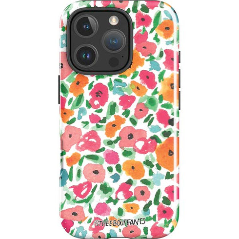 Bouffants and Broken Hearts Watercolor Floral iPhone 16 Pro Impact Case