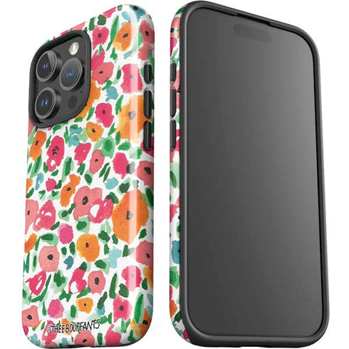 Bouffants and Broken Hearts Watercolor Floral iPhone 16 Pro Impact Case