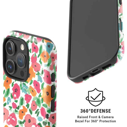 Bouffants and Broken Hearts Watercolor Floral iPhone 16 Pro Magsafe Impact Case