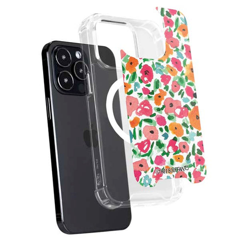Bouffants and Broken Hearts Watercolor Floral iPhone 16 Pro Max MagSafe Case