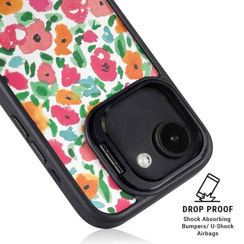 Bouffants and Broken Hearts Watercolor Floral iPhone 16e Kickstand Case