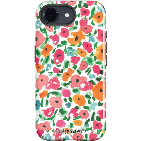 Bouffants and Broken Hearts Watercolor Floral iPhone 16e Impact Case