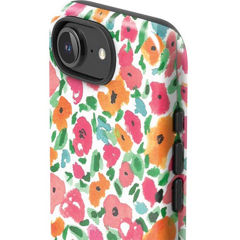 Bouffants and Broken Hearts Watercolor Floral iPhone 16e Impact Case