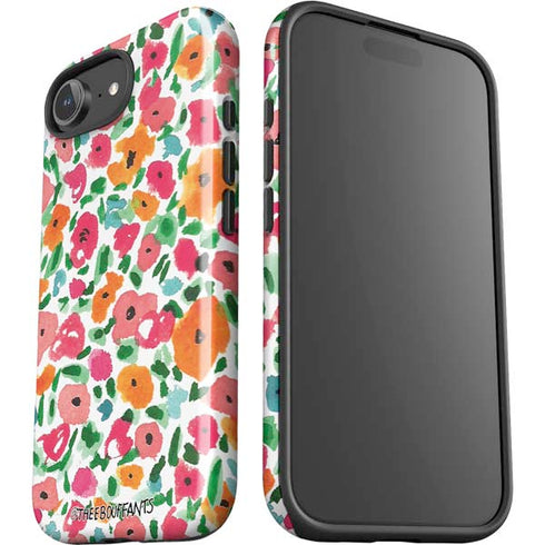 Bouffants and Broken Hearts Watercolor Floral iPhone 16e Impact Case