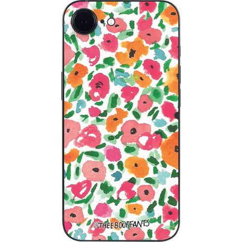 Bouffants and Broken Hearts Watercolor Floral iPhone 16e Skin