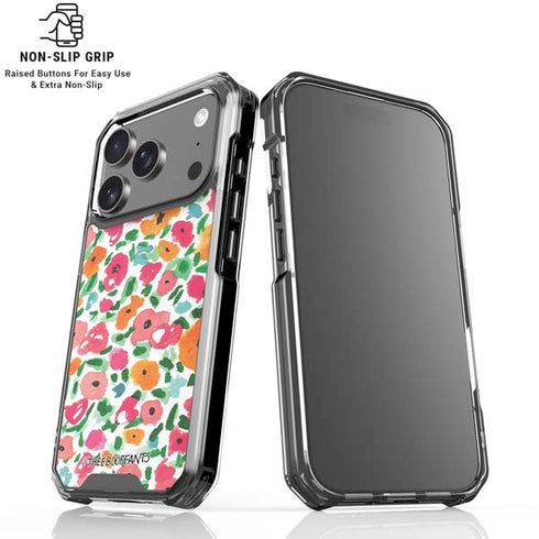 Bouffants and Broken Hearts Watercolor Floral iPhone 18 Pro Clear Case