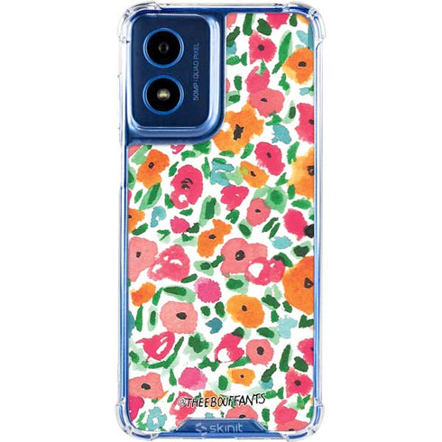 Bouffants and Broken Hearts Watercolor Floral Moto G 5G (2024) Clear Case
