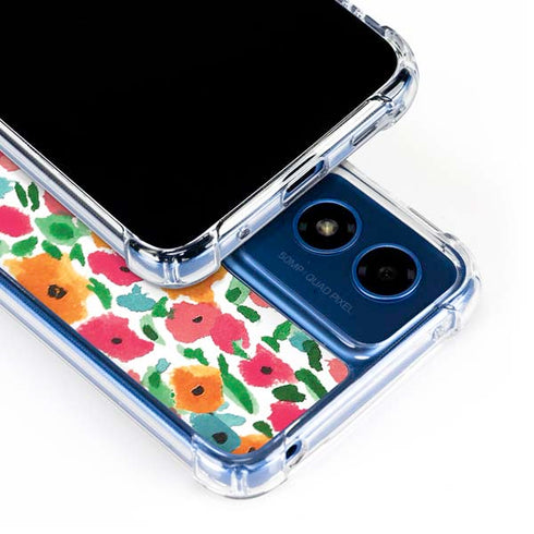 Bouffants and Broken Hearts Watercolor Floral Moto G 5G (2024) Clear Case