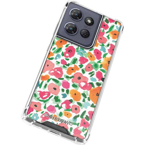 Bouffants and Broken Hearts Watercolor Floral Moto G Power 5G (2025) Clear Case