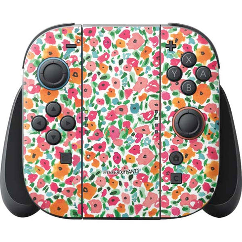Bouffants and Broken Hearts Watercolor Floral Nintendo Switch 2 (2025) Joy-Con Controller Skin