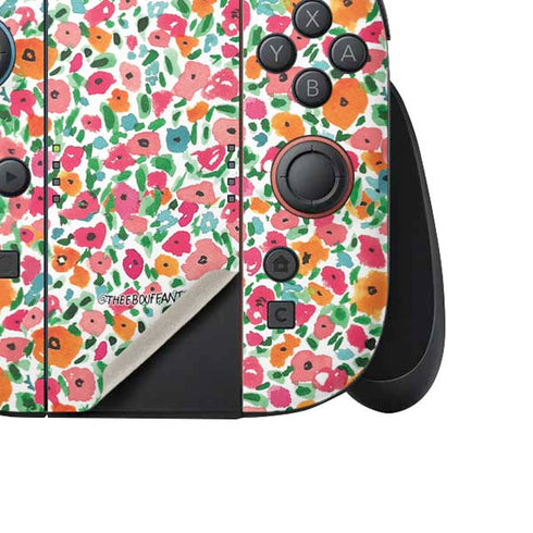 Bouffants and Broken Hearts Watercolor Floral Nintendo Switch 2 (2025) Joy-Con Controller Skin