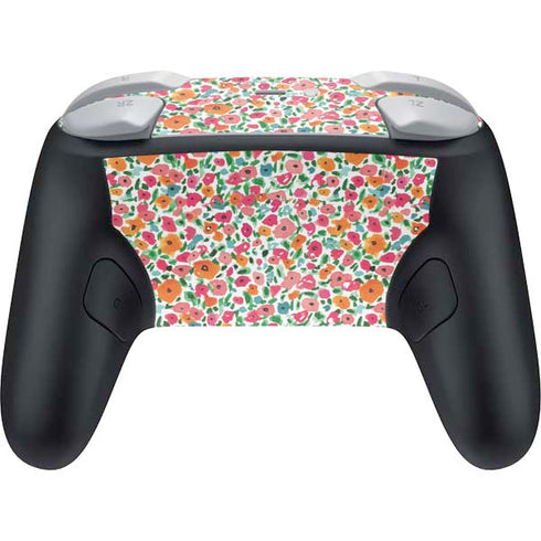 Bouffants and Broken Hearts Watercolor Floral Nintendo Switch 2 (2025) Pro Controller Skin