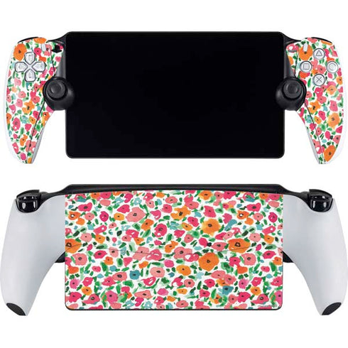 Bouffants and Broken Hearts Watercolor Floral PlayStation PS5 Skins