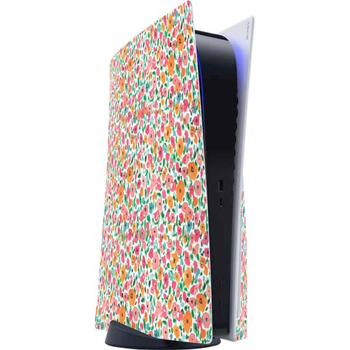 Bouffants and Broken Hearts Watercolor Floral PlayStation PS5 Skins