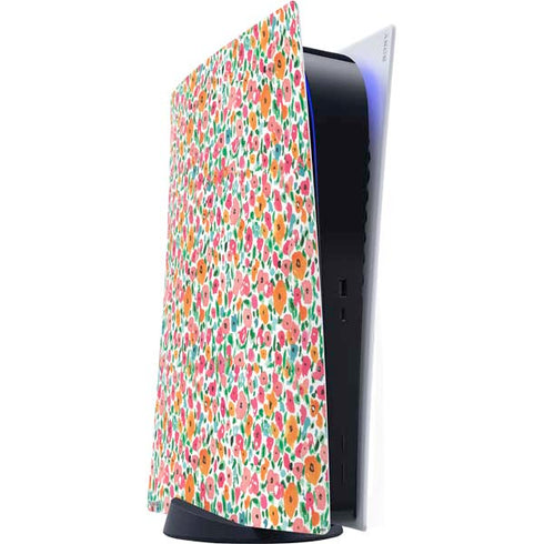Bouffants and Broken Hearts Watercolor Floral PlayStation PS5 Skins