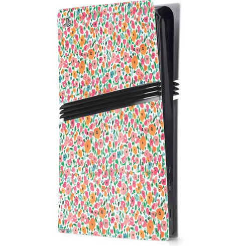 Bouffants and Broken Hearts Watercolor Floral PlayStation PS5 Skins