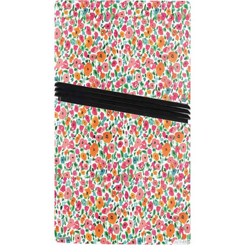 Bouffants and Broken Hearts Watercolor Floral PS5 Pro Console Skin