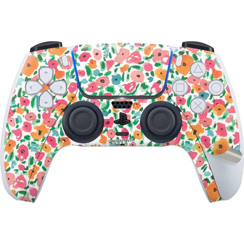 Bouffants and Broken Hearts Watercolor Floral PS5 Pro Disk Bundle Skin