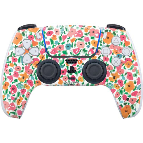 Bouffants and Broken Hearts Watercolor Floral PlayStation PS5 Skins