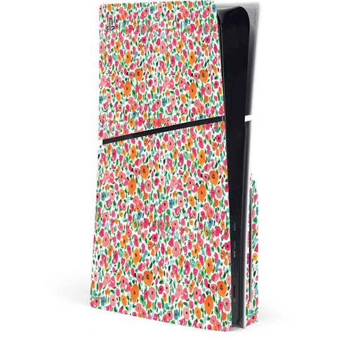 Bouffants and Broken Hearts Watercolor Floral PlayStation PS5 Skins