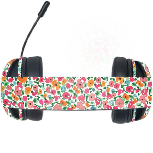 Bouffants and Broken Hearts Watercolor Floral Razer Kraken X Skin