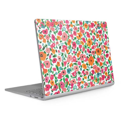 Bouffants and Broken Hearts Watercolor Floral Surface Book 2 15in Skin