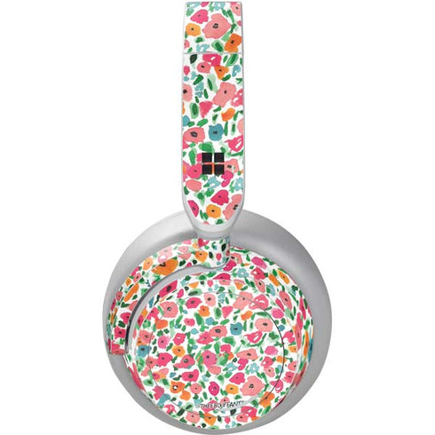 Bouffants and Broken Hearts Watercolor Floral Surface Headphones Skin