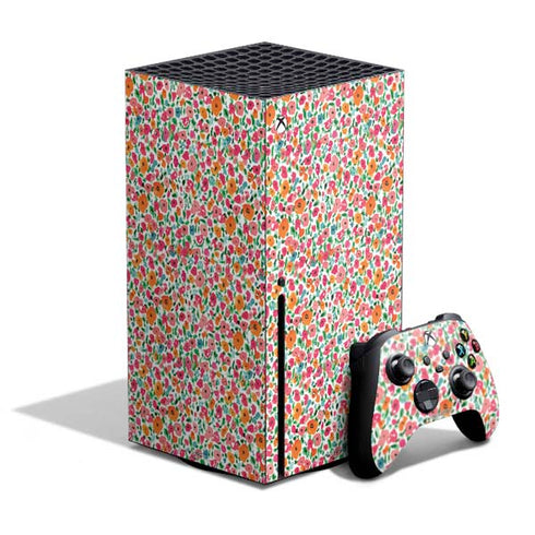 Bouffants and Broken Hearts Watercolor Floral Xbox Series X Skins